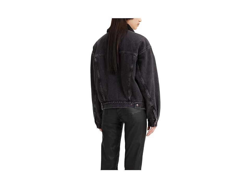 Levi's(r) Premium 90s Sherpa Trucker (Are You Afraid of The Dark) Women's Clothing Product Image