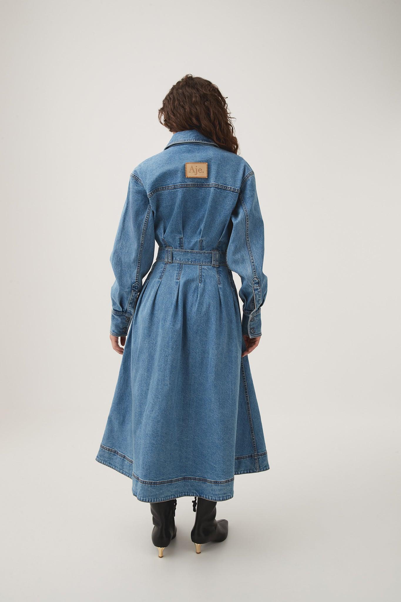 Aradia Denim Midi Dress Product Image