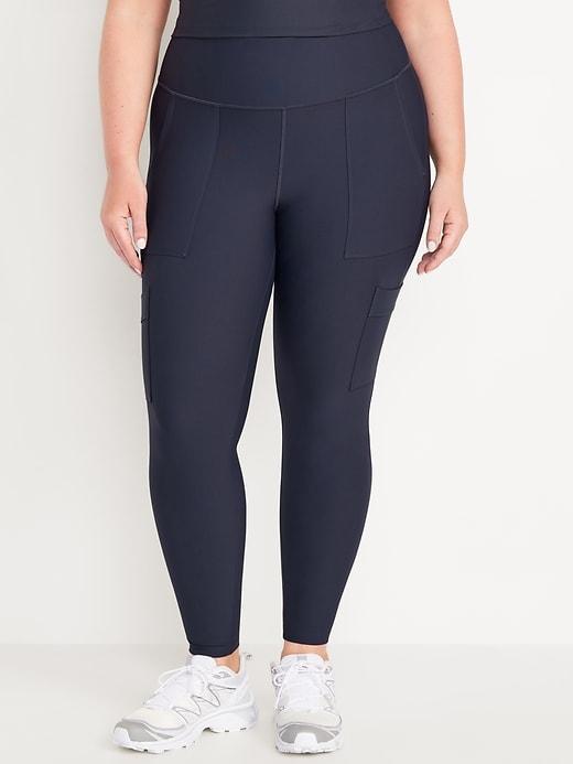 High-Waisted PowerSoft Cargo 7/8 Leggings Product Image