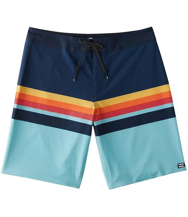 Billabong All Day Color Block Striped Performance 20#double; Outseam Board Shorts Product Image