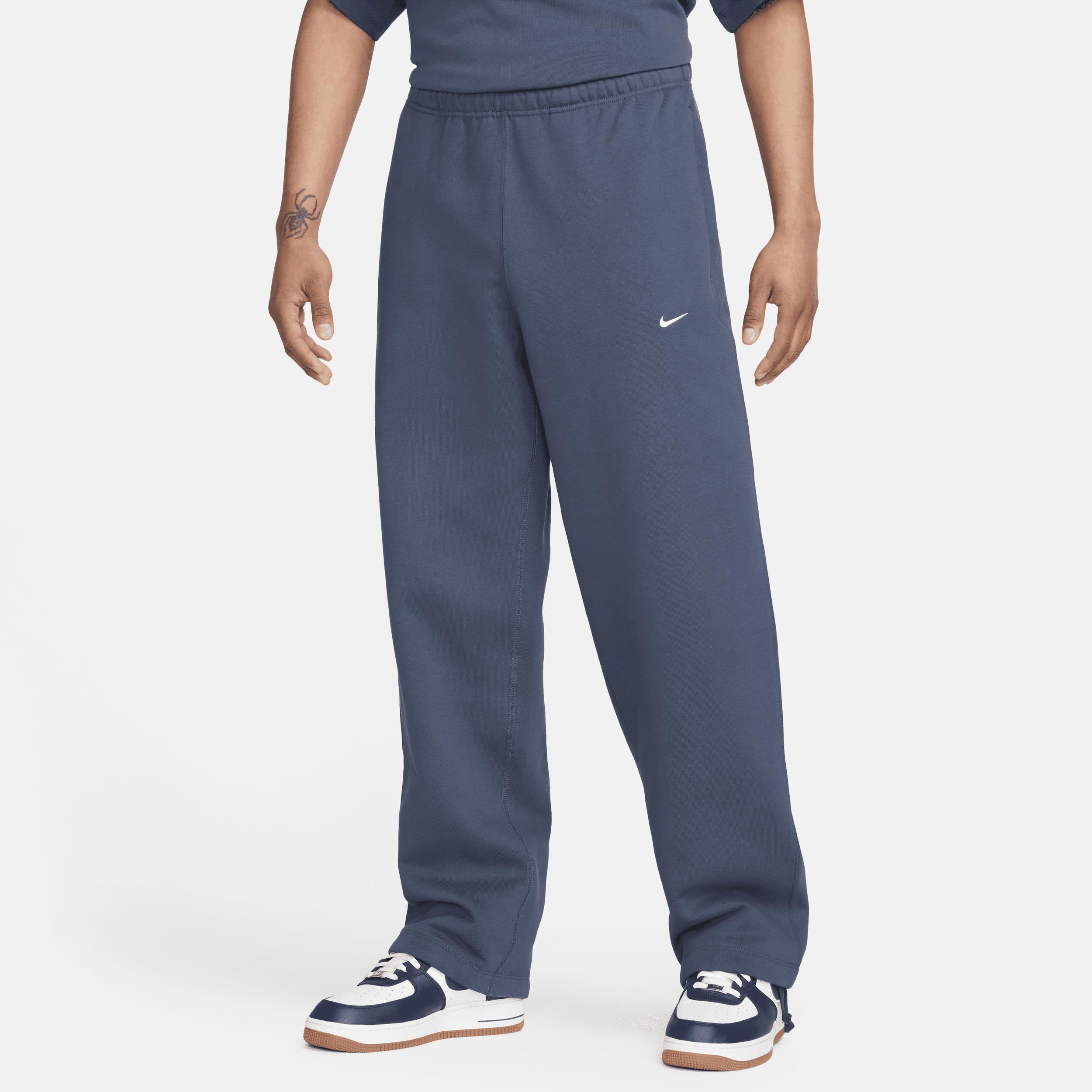 Nike Solo Swoosh Men's Open-Hem Fleece Pants Product Image