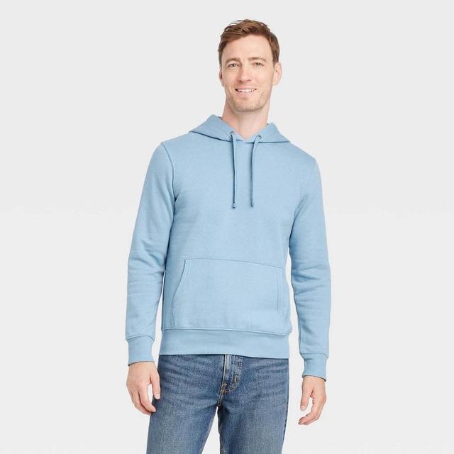 Mens Hooded Sweatshirt - Goodfellow & Co Light Blue L Product Image