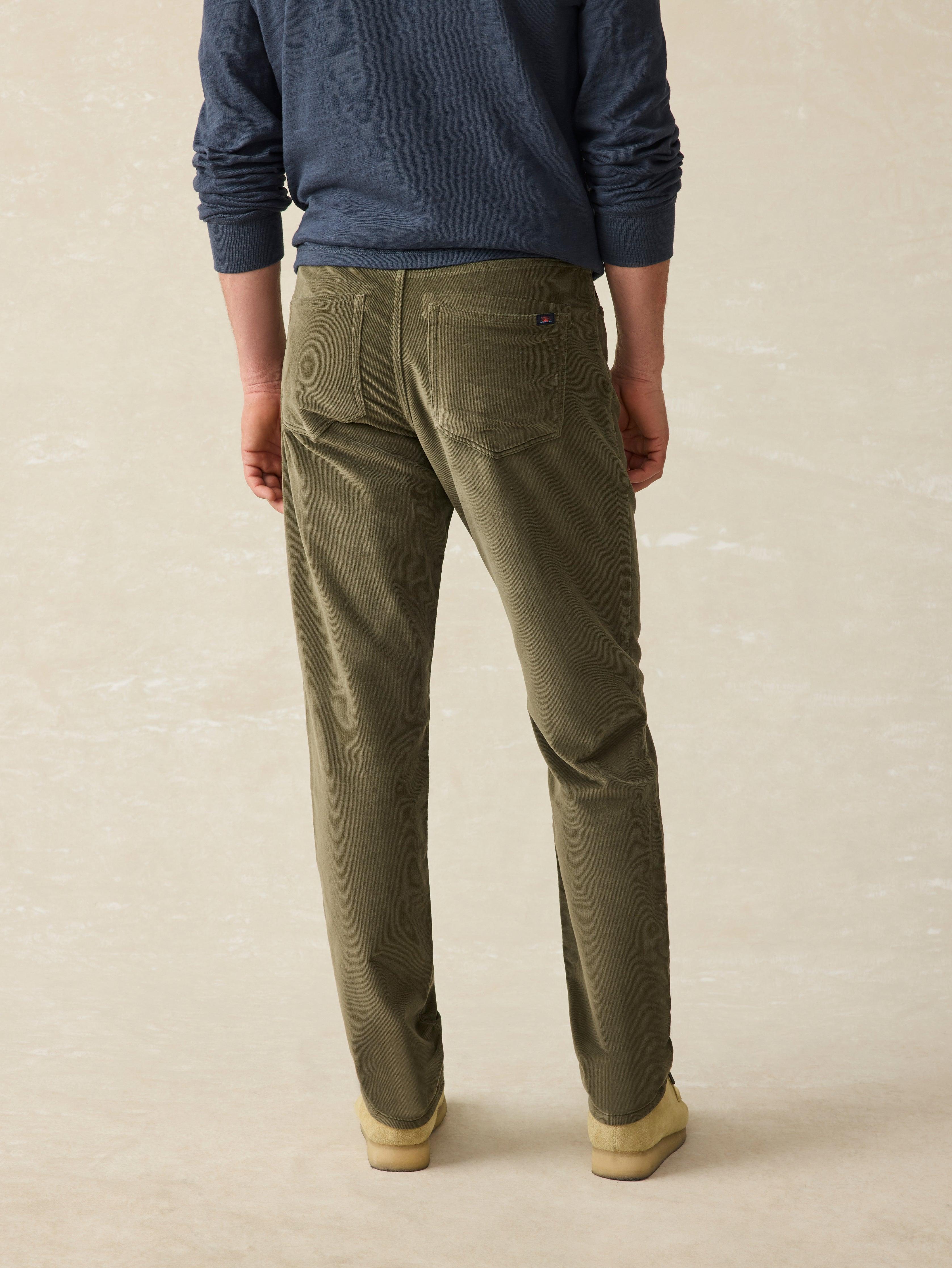 Stretch Terry Corduroy 5-Pocket Pant - Surplus Olive Male Product Image