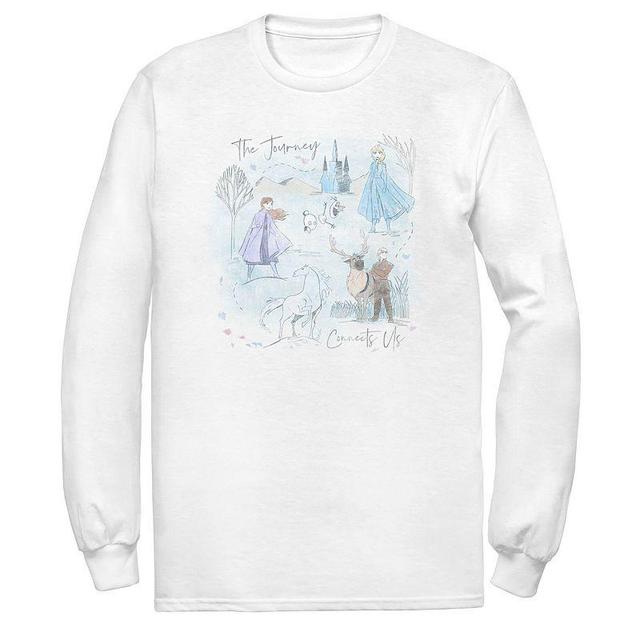 Mens Disney Frozen II Journey Tee White Product Image