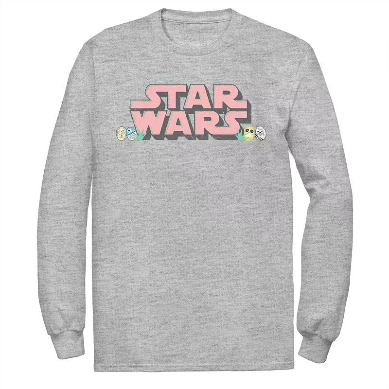 Big & Tall Star Wars Easter Egg Logo Graphic Tee, Mens Athletic Grey Product Image