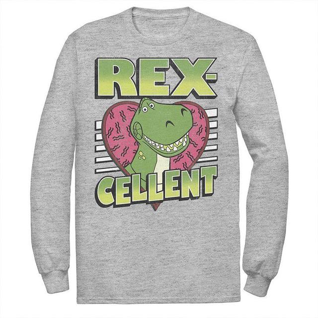 Disney / Pixars Toy Story Mens Rexcellent Heart Tee Athletic Grey Product Image