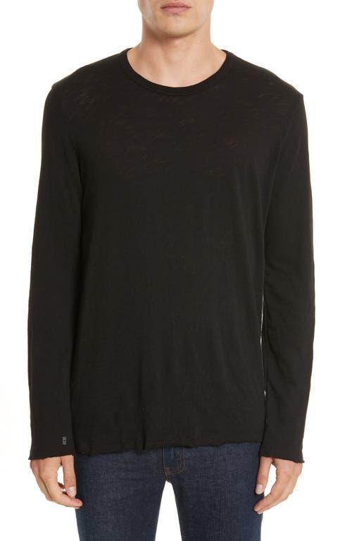 Mens Distressed Long Sleeve T-Shirt Product Image