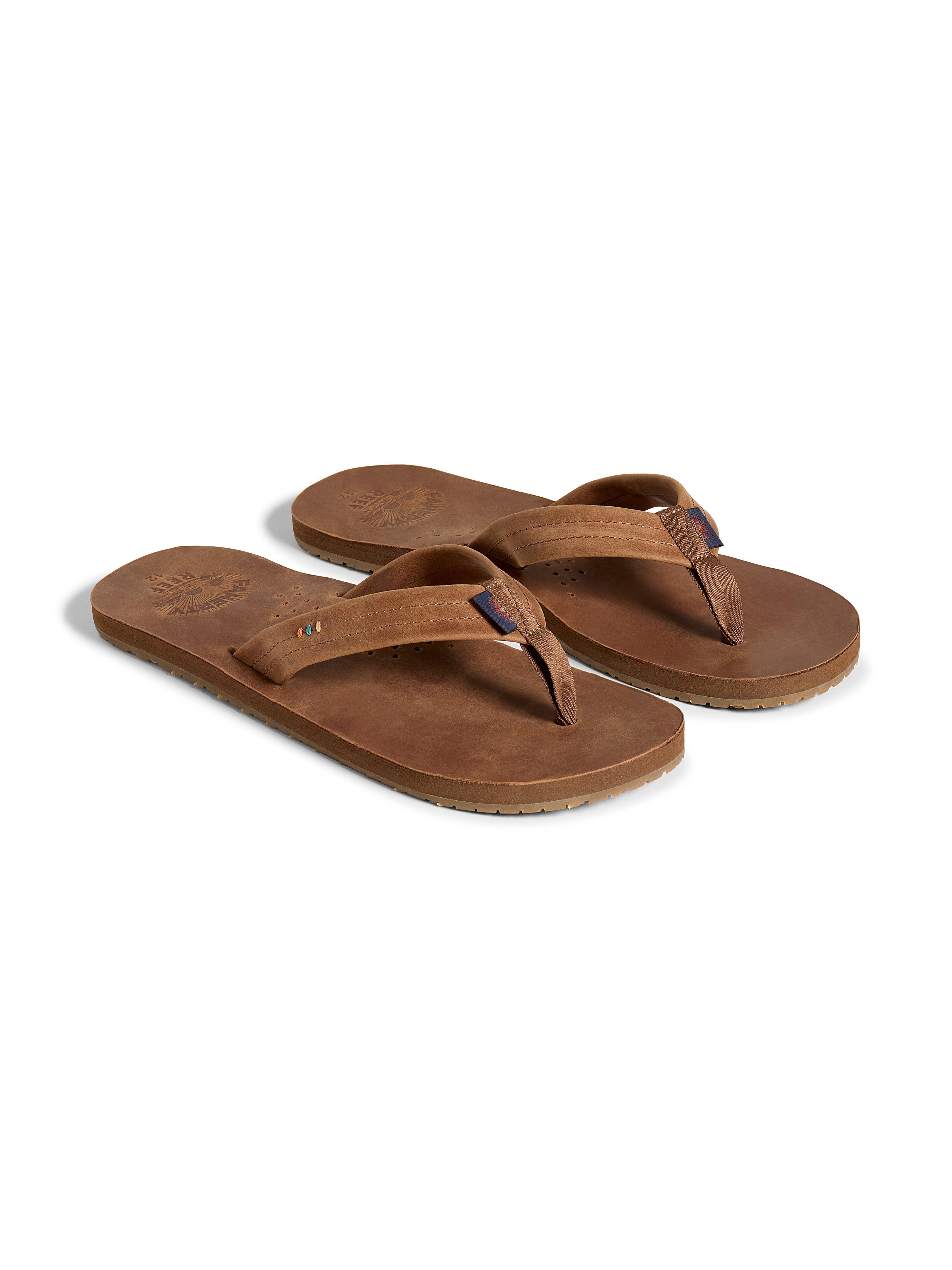 Faherty X REEF Men's Draftsmen Flip Flop - Bronze Male Product Image