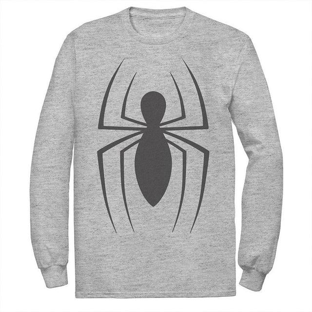 Mens Marvel Spider-Man Classic Spider Logo Tee Athletic Grey Product Image