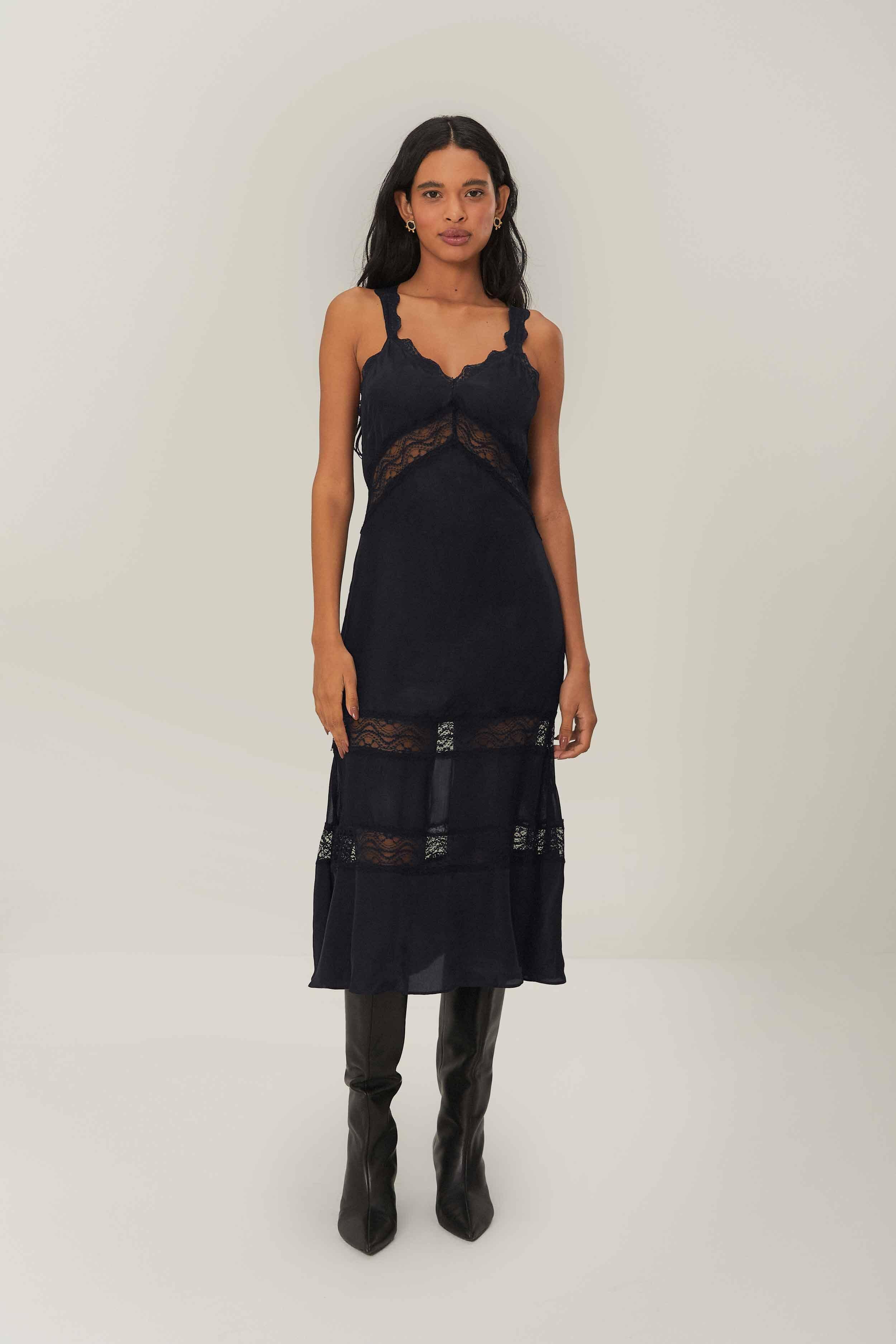 Black Sleeveless Maxi Dress Product Image