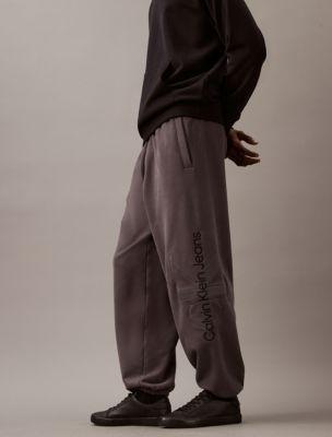 Embossed Monogram Logo Fleece Joggers Product Image