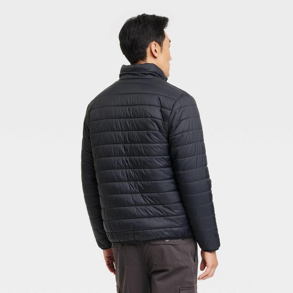 Men's Lightweight Puffer Jacket - Goodfellow & Co™ Black M Product Image