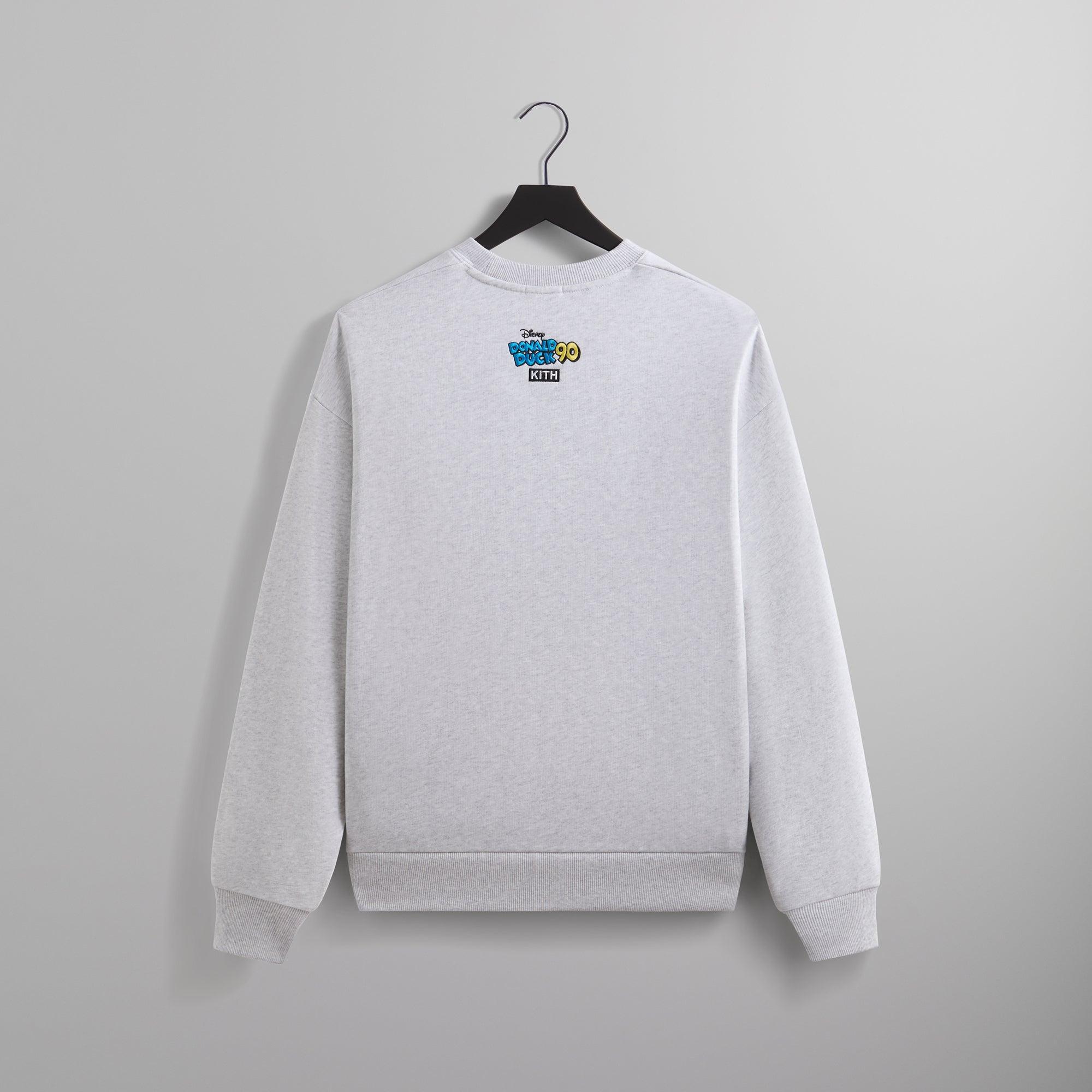 Disney | Kith for Donald Duck Varsity Vintage Nelson Crewneck - Light Heather Grey Male Product Image