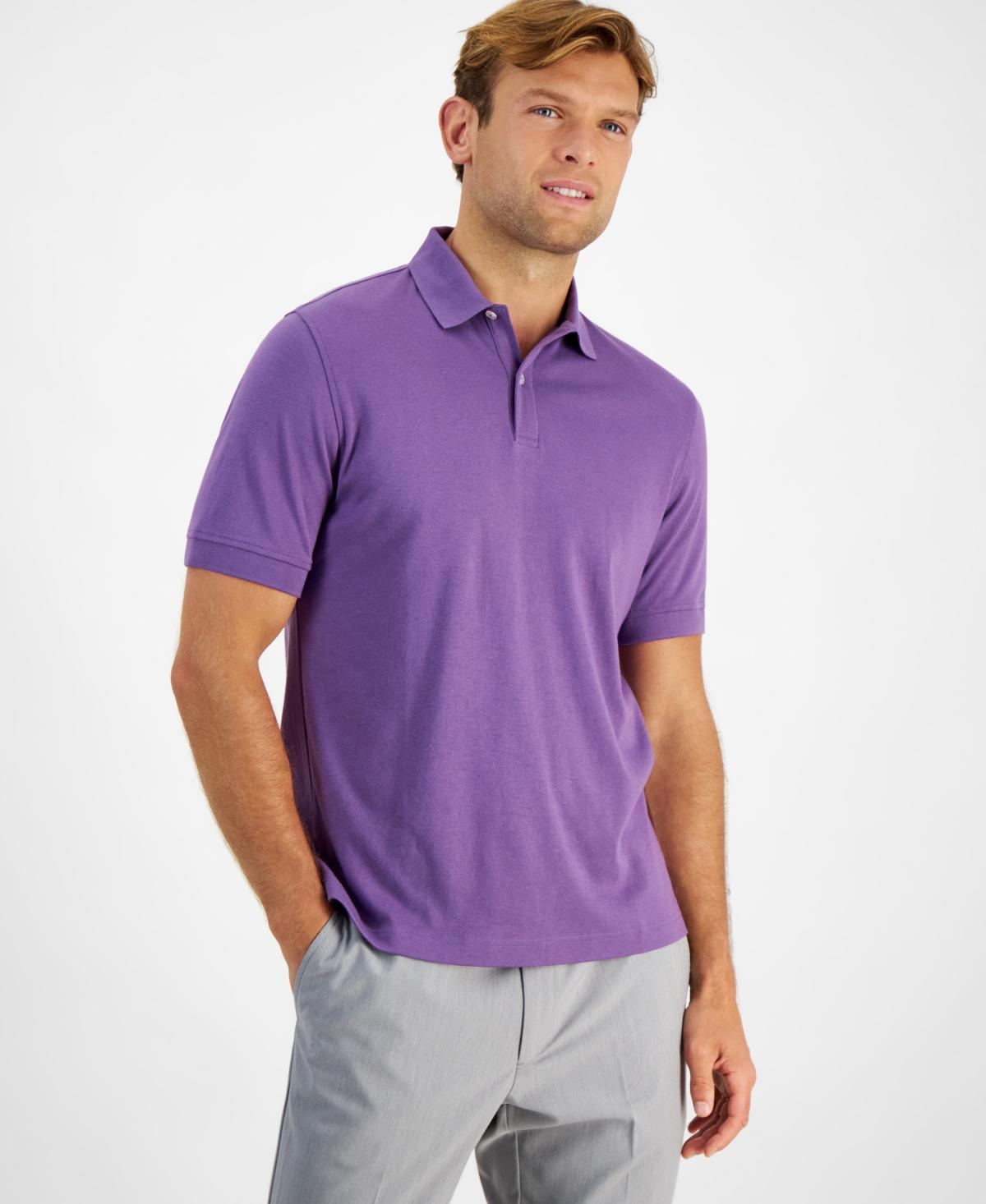 Club Room Mens Soft Touch Interlock Polo, Created for Macys Product Image