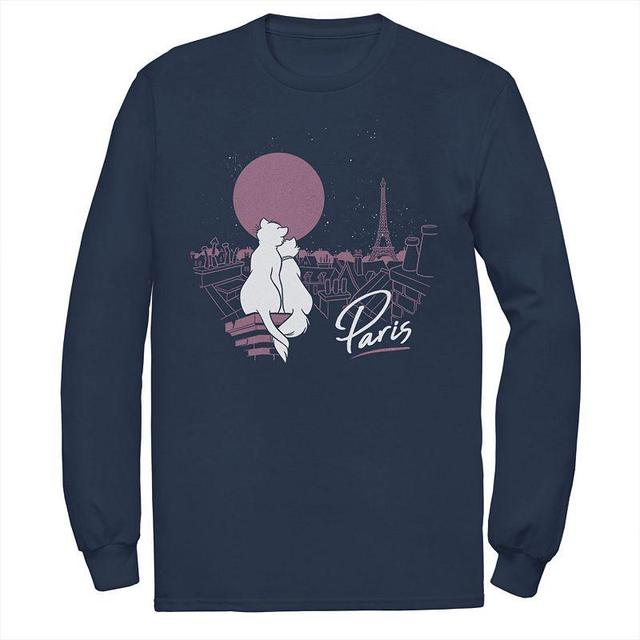 Mens Disney Aristocats Duchess And Thomas In Paris Tee Blue Product Image