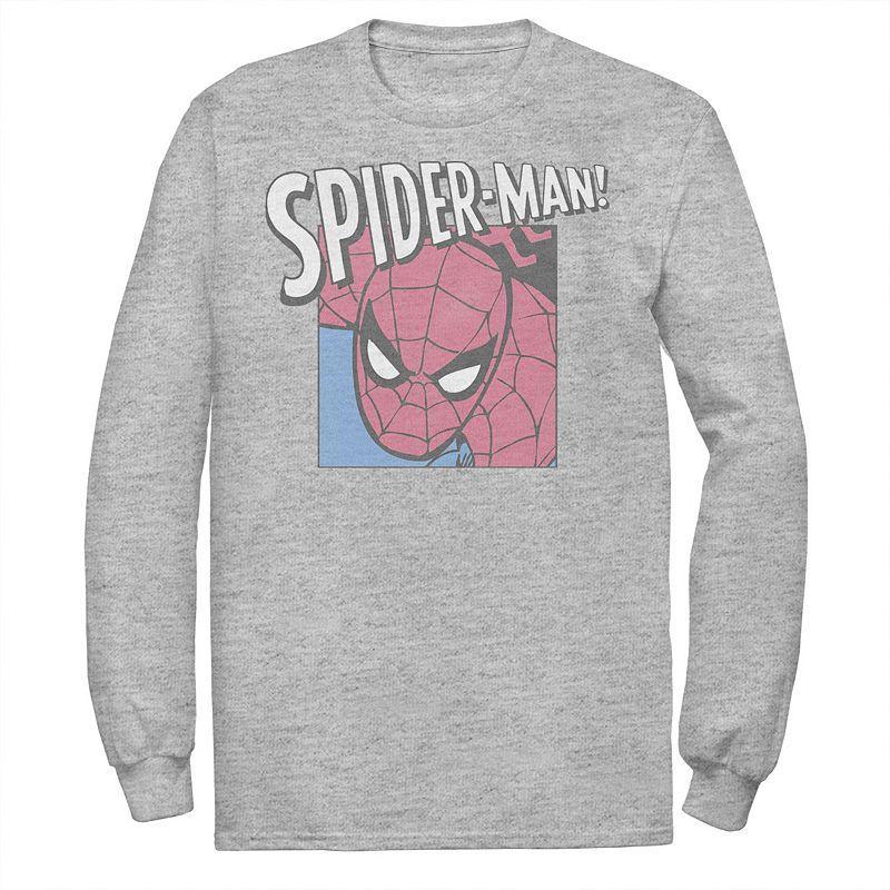 Mens Marvel Spider-Man! Graphic Tee Athletic Grey Product Image