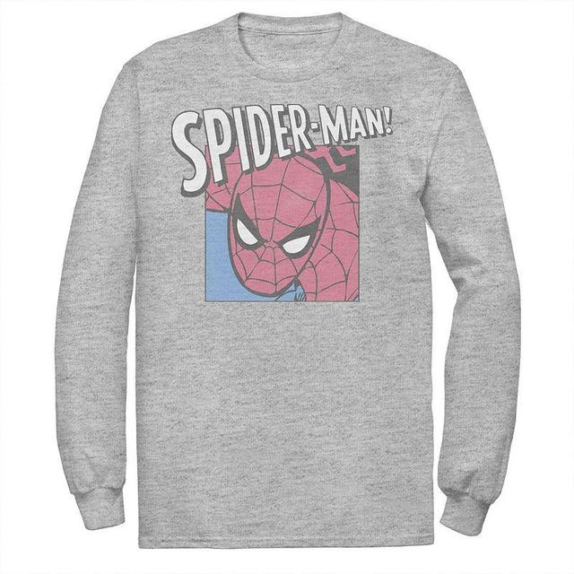 Mens Marvel Spider-Man! Graphic Tee Athletic Grey Product Image