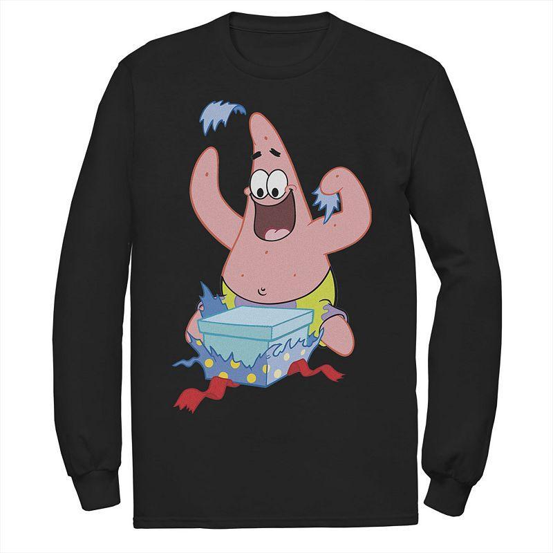 Mens Nickelodeon SpongeBob SquarePants Patrick Star Holiday Long Sleeve Tee Product Image