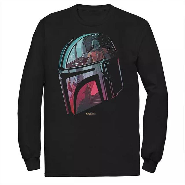 Mens The Mandalorian Helmet Reflection Tee Product Image