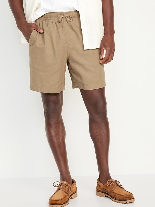 Textured Jogger Shorts -- 7-inch inseam Product Image