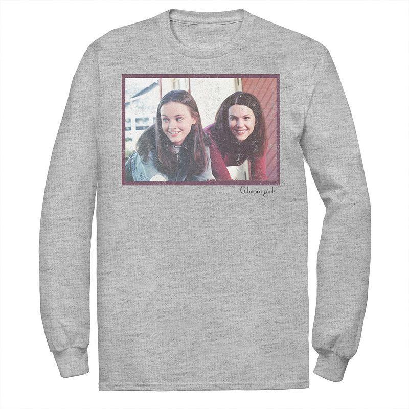 Mens Gilmore Girls Rory & Lorelai Portrait Tee Athletic Grey Product Image