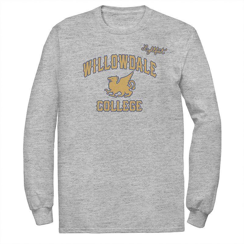 Disney / Pixars Onward Mens Willowdale College Logo Tee Athletic Grey Product Image