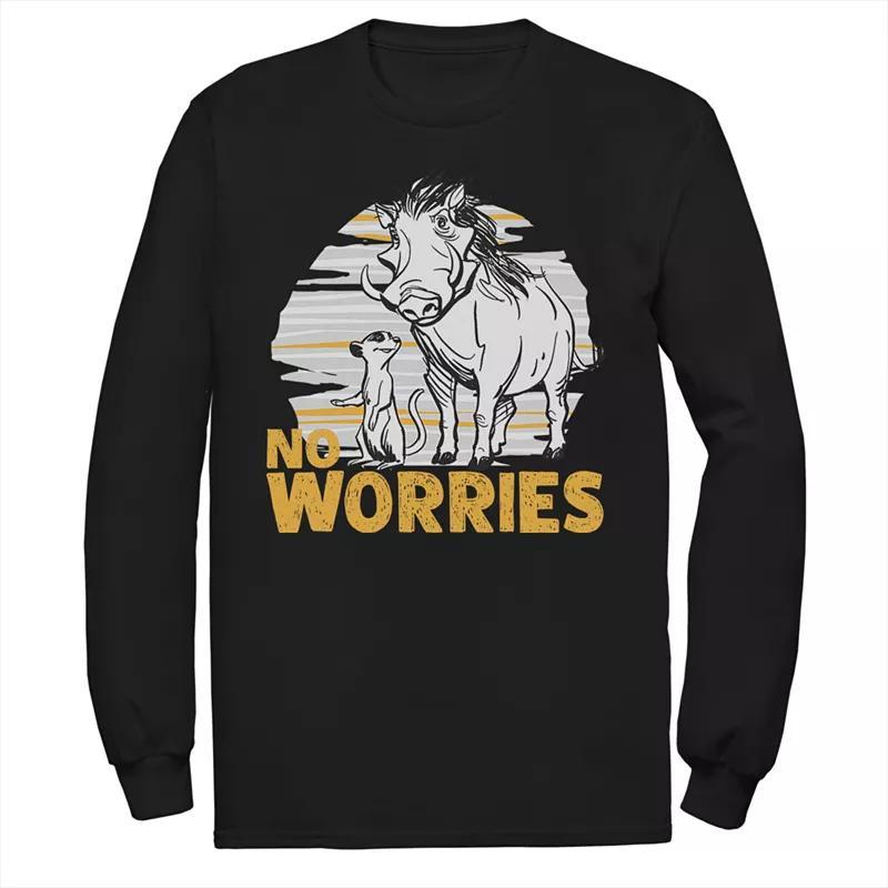 Disneys The Lion King Mens No Worries Long-Sleeve Tee Product Image