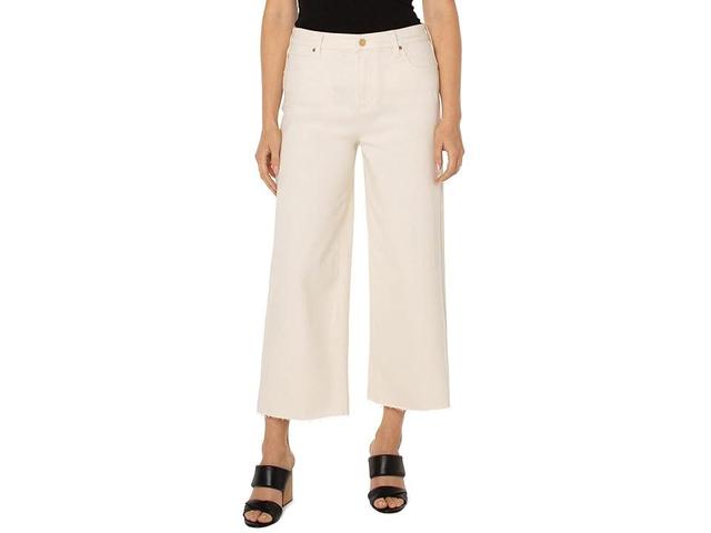 Liverpool Los Angeles Stride High-Rise Wide Leg with Cut Hem in Seaside Dunes (Seaside Dunes) Women's Jeans Product Image