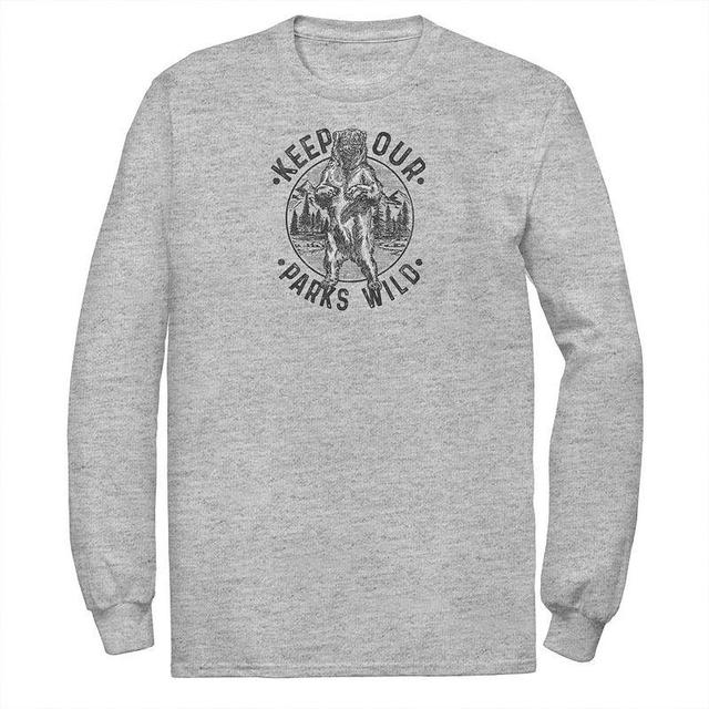 Mens Fifth Sun Keep Our Wild Parks Tee Athletic Grey Product Image