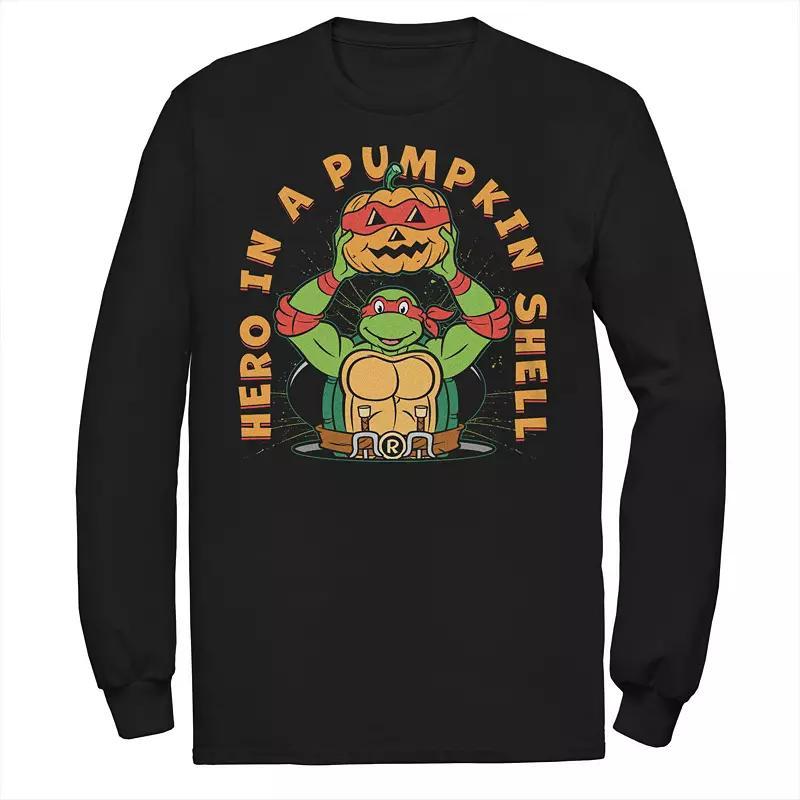 Big & Tall Teenage Mutant Ninja Turtles Hero In A Pumpkin Shell Long Sleeve Halloween Graphic Tee, Mens Product Image