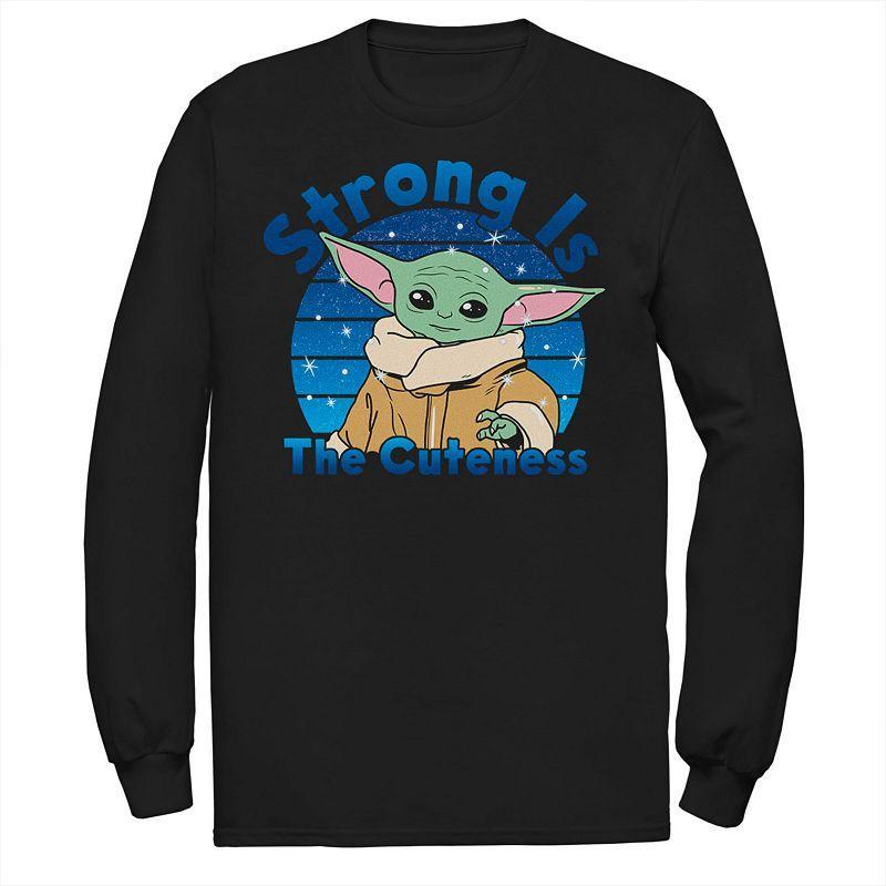 Mens Star Wars The Mandalorian The Child Aka Baby Yoda Strong Is The Cuteness Tee Product Image