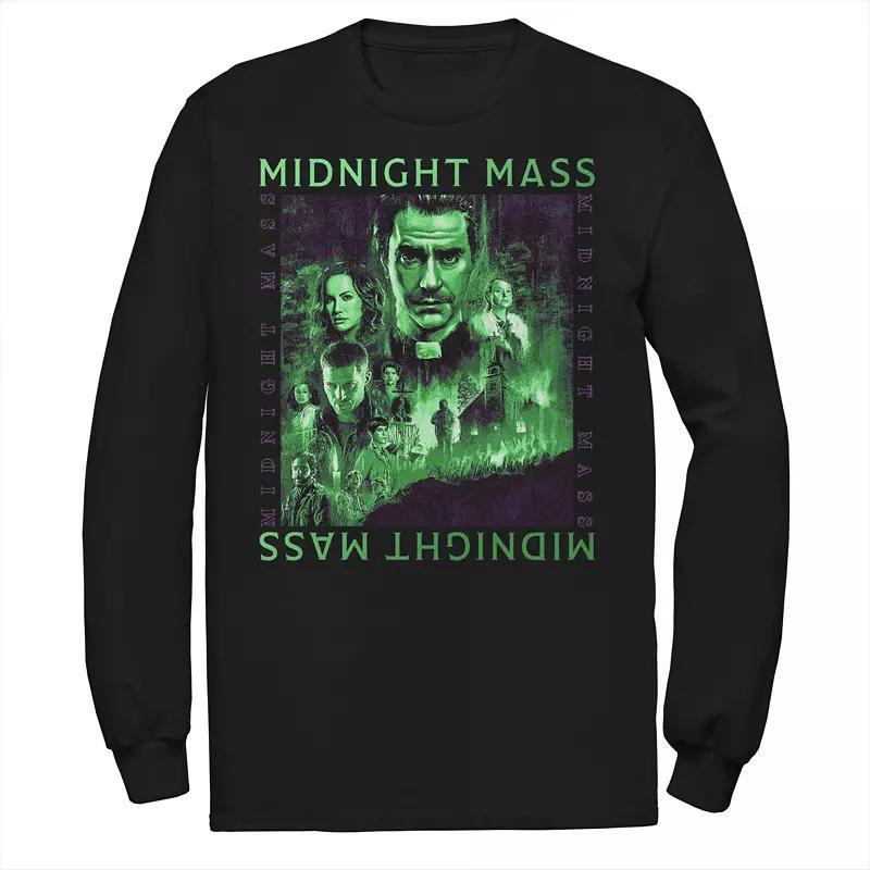 Mens Midnight Mass Green Lights Poster Graphic Tee Product Image