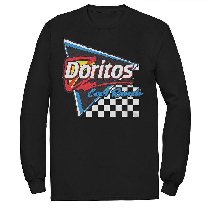 Big & Tall Doritos Cool Ranch Racing Flag Triangle Long Sleeve Graphic Tee, Mens Product Image