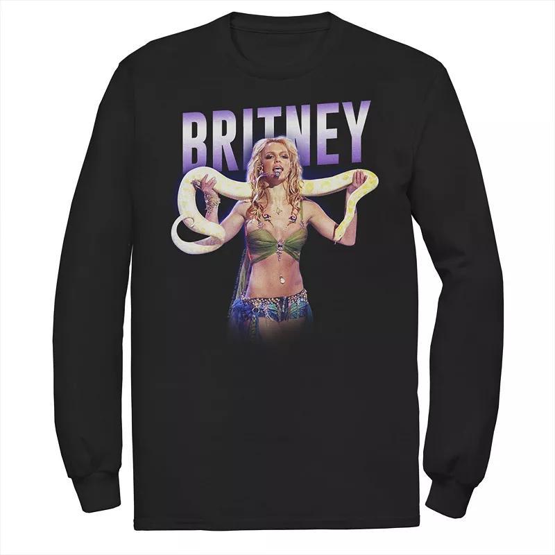 Mens Britney Spears Snake Portrait Tee Blue Product Image