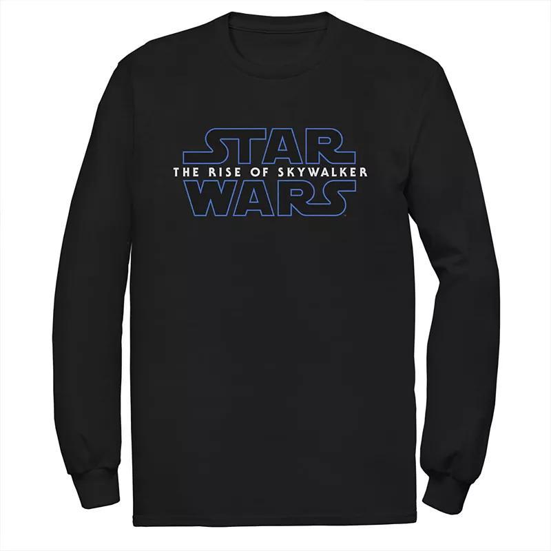 Mens Star Wars The Rise of Skywalker Badge Logo Long Sleeve Graphic Tee Blue Product Image