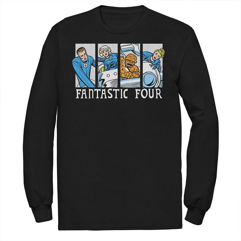 Mens Marvel Fantastic Four Group Shot Comic Themed Panels Tee Product Image