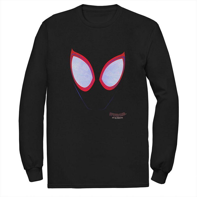 Marvel Mens Spider-Man Into the Spider-Verse Big Face, Long Sleeve T-shirt Product Image