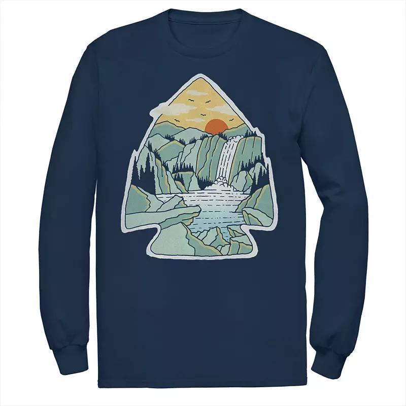 Mens Fifth Sun Arrowhead Nature Fill Tee Blue Product Image