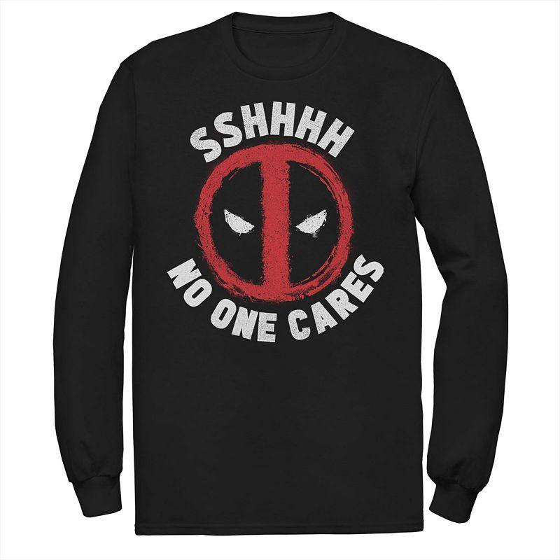 Mens Deadpool No One Cares Logo Tee Product Image