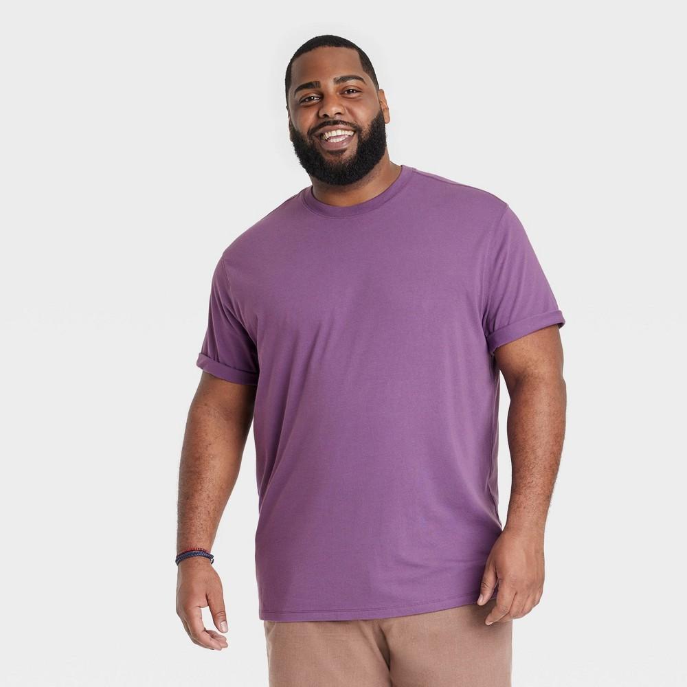 Mens Big & Tall Every Wear Short Sleeve T-Shirt - Goodfellow & Co Bold Violet 4XLT Product Image