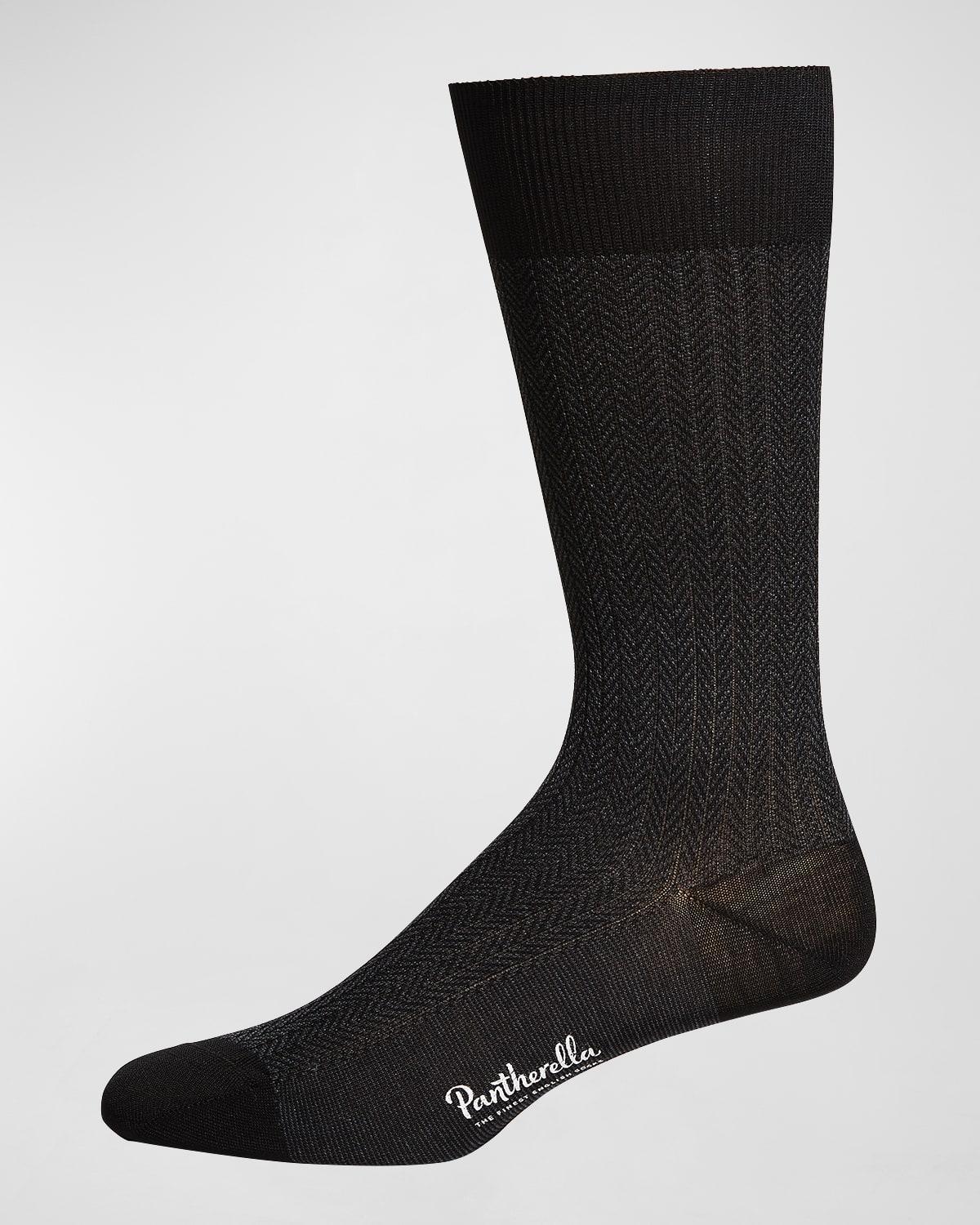 Mens Fabian Chevron Pattern Egyptian Cotton Socks Product Image