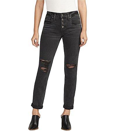 Silver Jeans Co. Mid Rise Slim Boyfriend Jeans Product Image