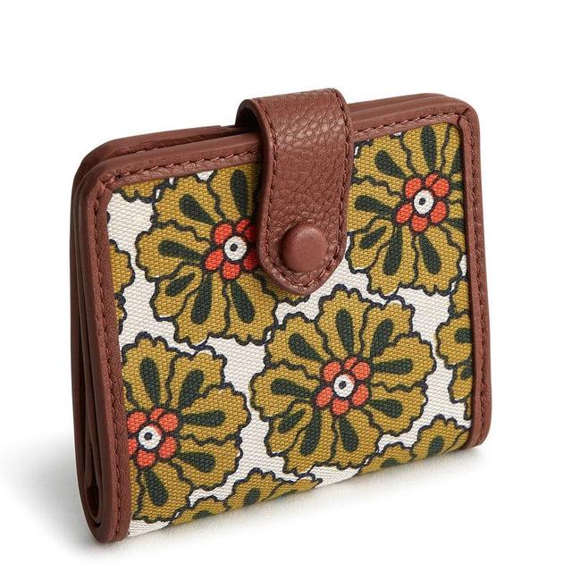 Vera Bradley Small Tab Wallet Women in Pinwheels Brown Product Image