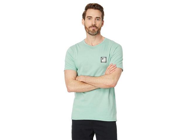 VISSLA Sunrise Organic Short Sleeve Tee (Jade) Men's Clothing Product Image