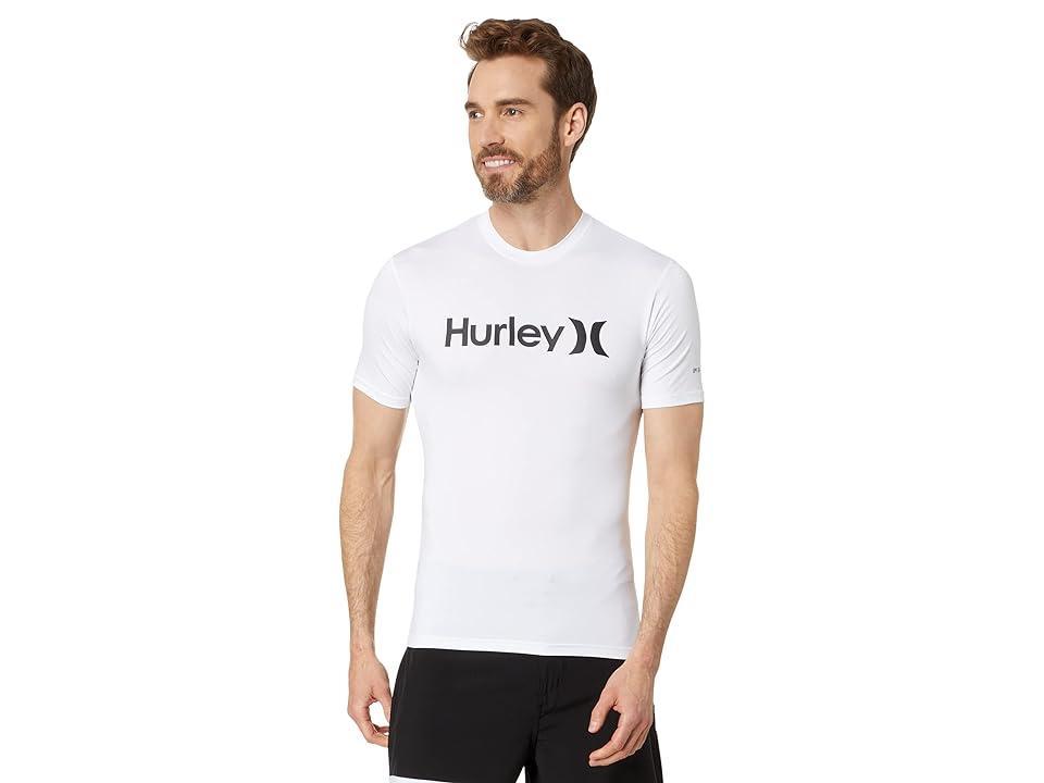 Hurley One Only Quick Dry Short Sleeve Rashguard Men's Swimwear Product Image