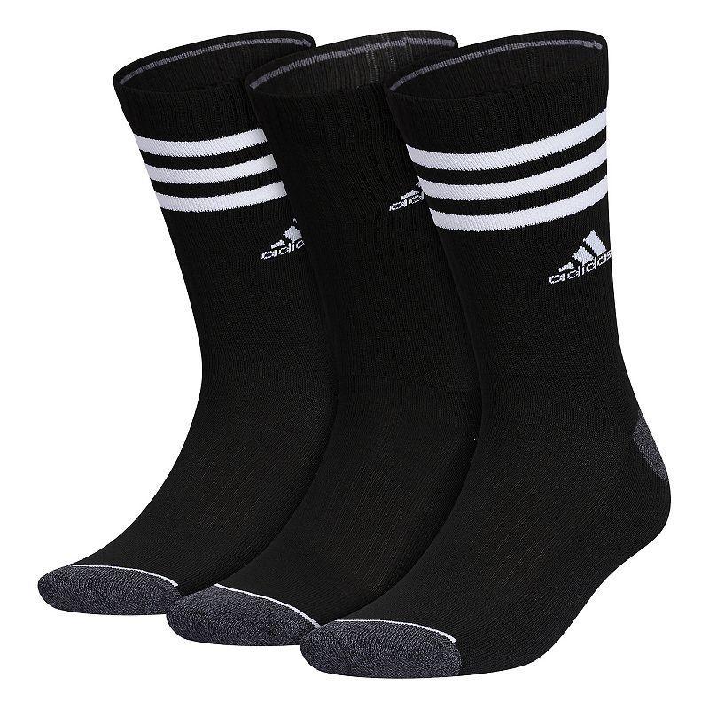 Mens adidas 3-pack 3-Stripe Crew Socks Product Image