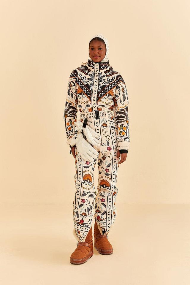 Sand Palms Paradise Ski Jumpsuit, PALMS PARADISE SAND / M Product Image