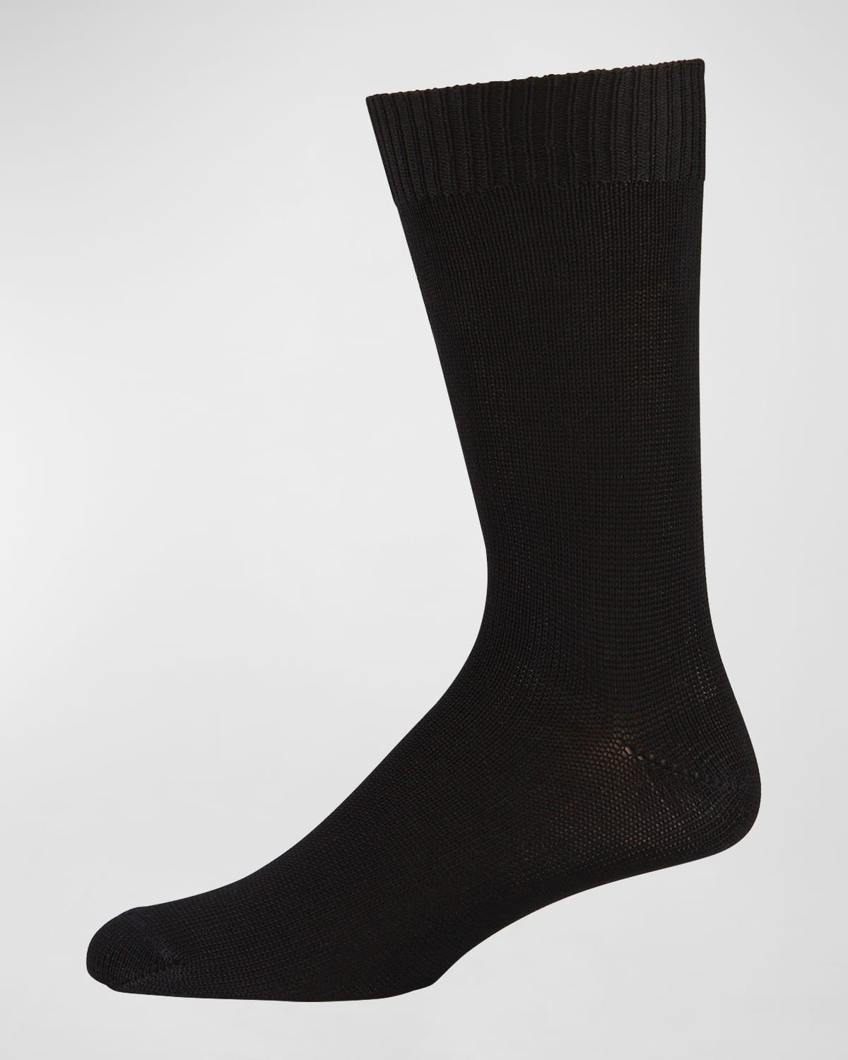 Mens Casual Cotton-Blend Knit Socks Product Image