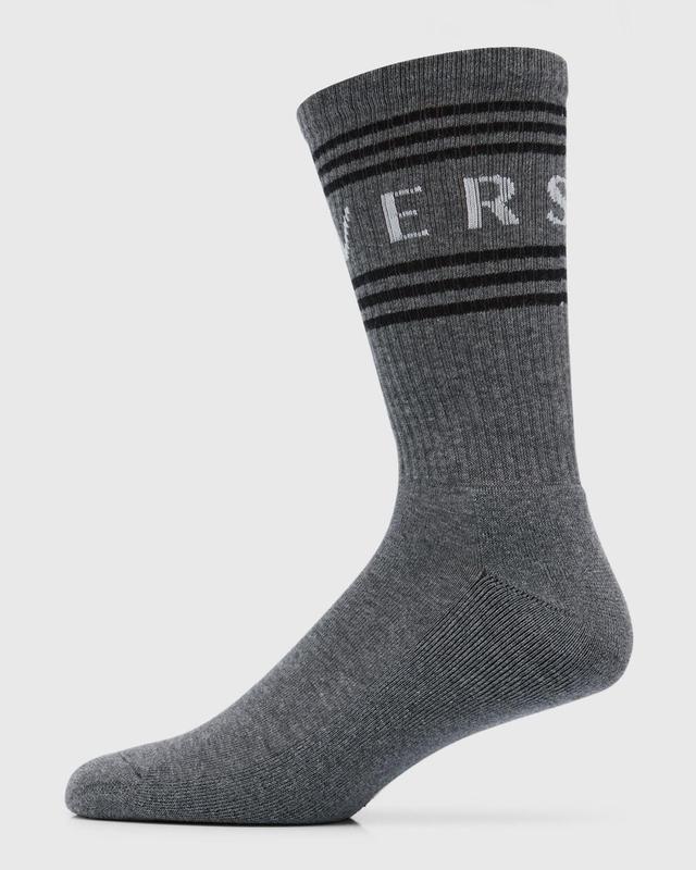 Mens Athletic Logo Crew Socks Product Image