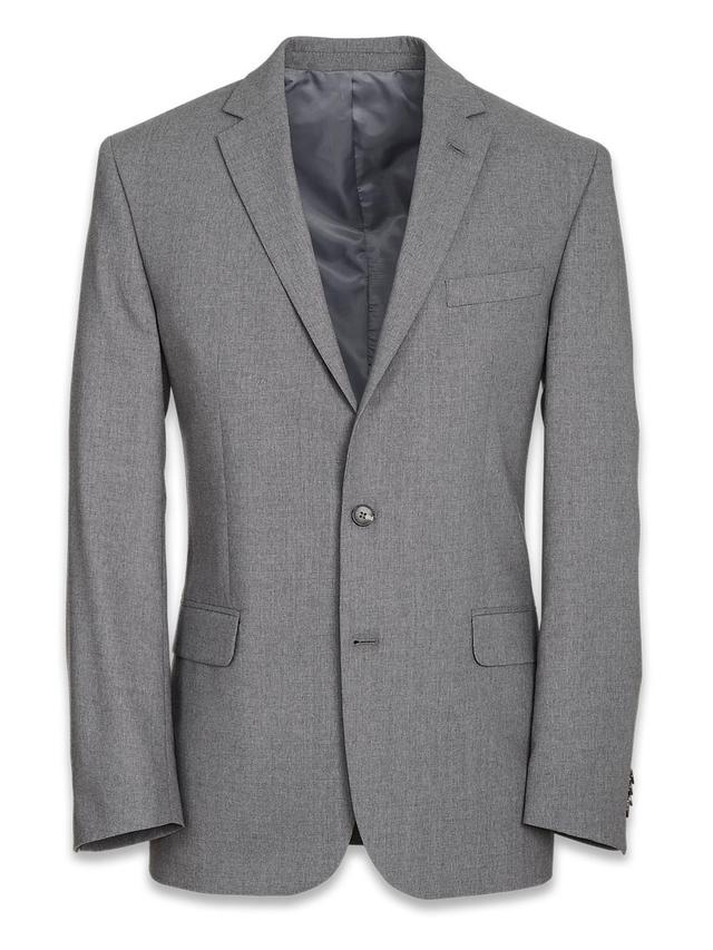 Tailored Fit Wool Essential Wool Notch Lapel Suit Jacket - Brown Product Image